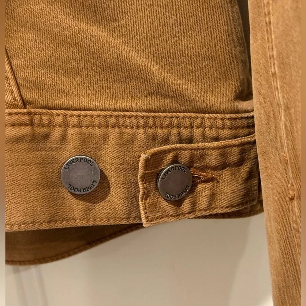 Liverpool Los Angeles NWT Size XS Brown/Tan  Denim Long Sleeve Jacket (0600) - Picture 12 of 16